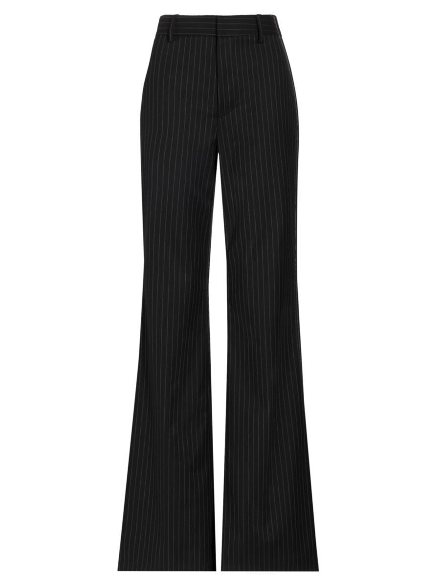 Oliver Pinstripe Flare High-Rise Trousers | Saks Fifth Avenue