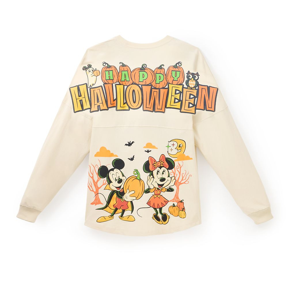 Mickey and Minnie Mouse Glow-in-the-Dark Halloween Spirit Jersey for Adults | Disney Store