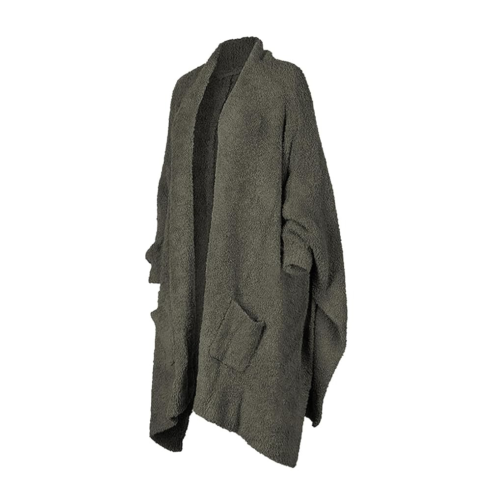 Wearable Blanket Sherpa Poncho Unique Office Work Warm Cozy Shawl TV Throw Blankets, Plush Cape W... | Amazon (US)