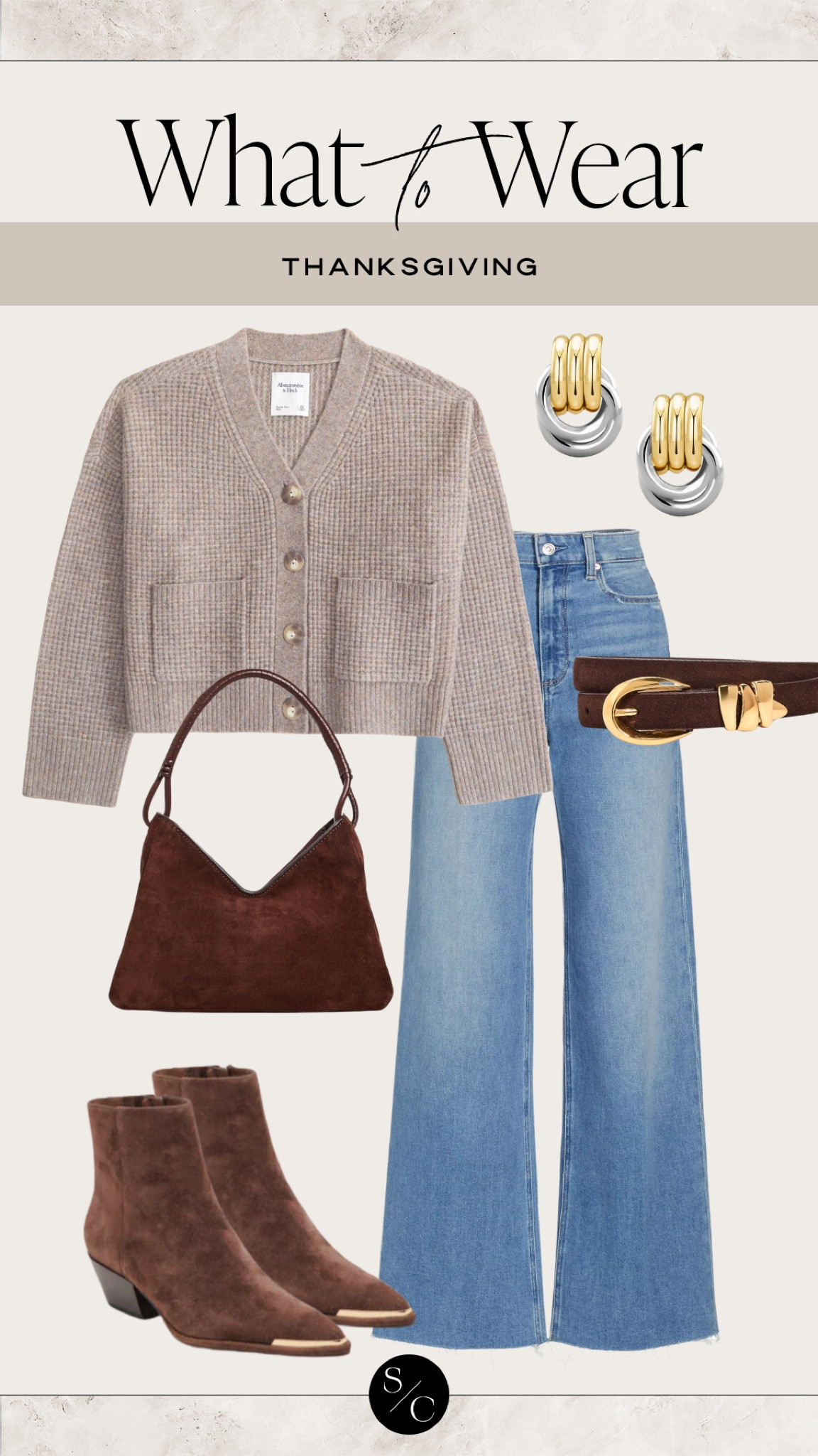 WHAT TO WEAR | THANKSGIVING

cardigan outfit, casual style, everyday outfit, weekend fit, fall accessories, fall boot, suede style 

#LTKStyleTip #LTKShoeCrush #LTKItBag
