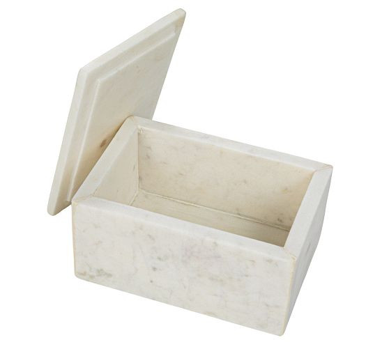 Marble Box Storage Container with Lid | Pottery Barn (US)