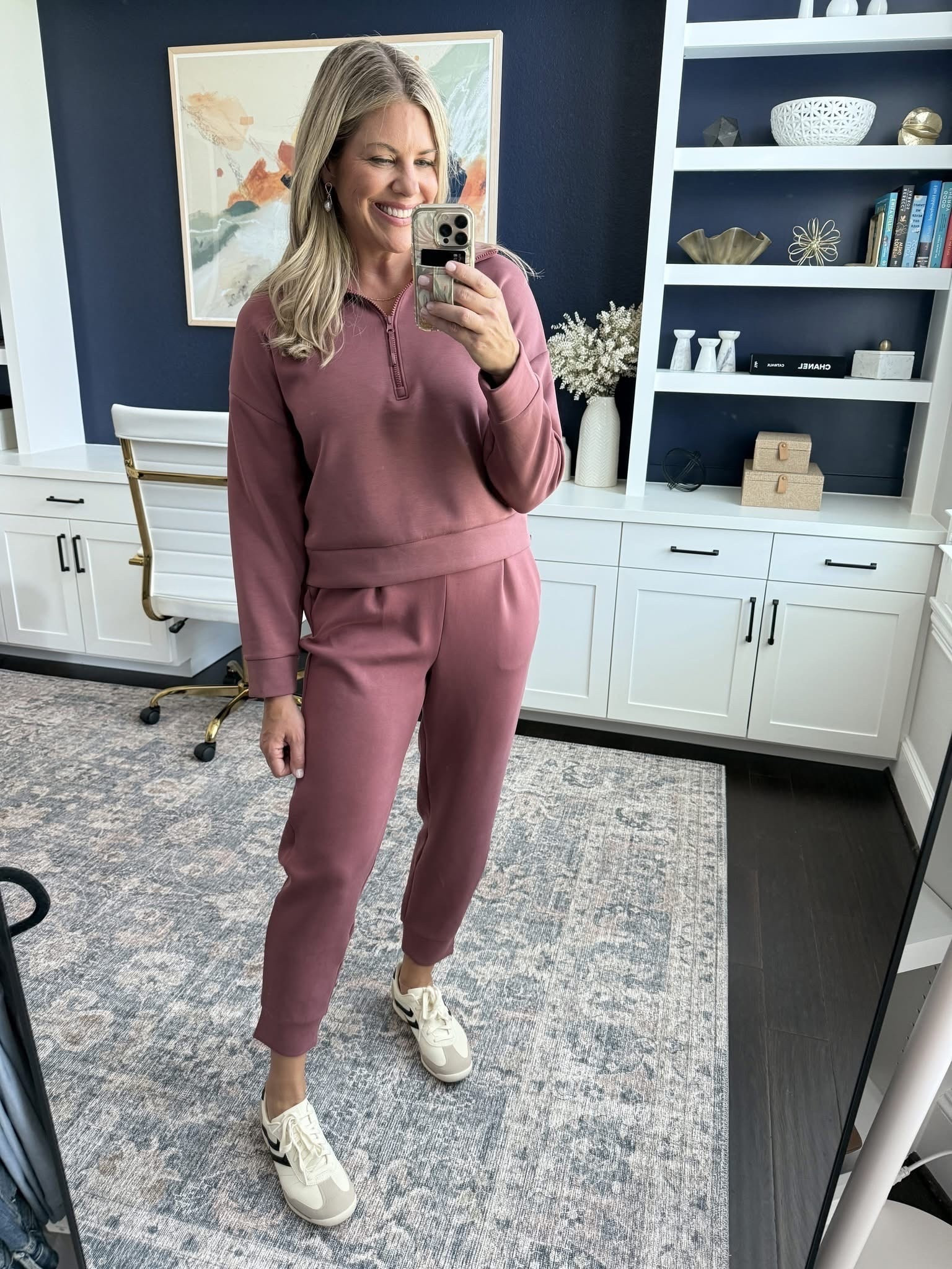 🔥This set from Walmart is so soft & cozy! Love the color too. I'm tts in the large. 

 #LTKActive #LTKOver40 #LTKFindsUnder50
