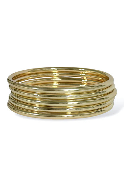 Everyday Gold Bangle Bracelet Set | The Willow Tree