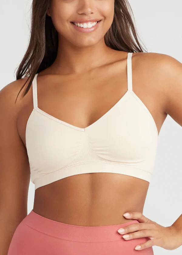 V-Neck Bralette w/ Removable Pads - Nude
                  
                  Seamless Comfortabl... | Yummie