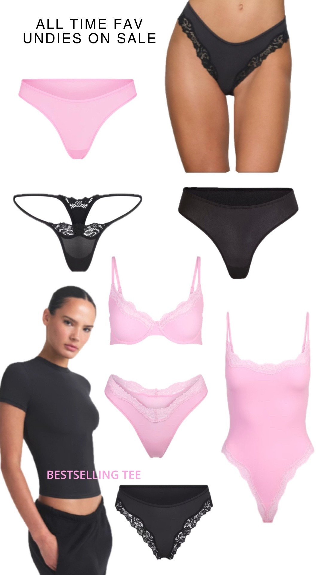My absolute favorite underwear is on big sale. Make sure to measure yourself and check the size chart for bras. I had to size way up.

#LTKSaleAlert