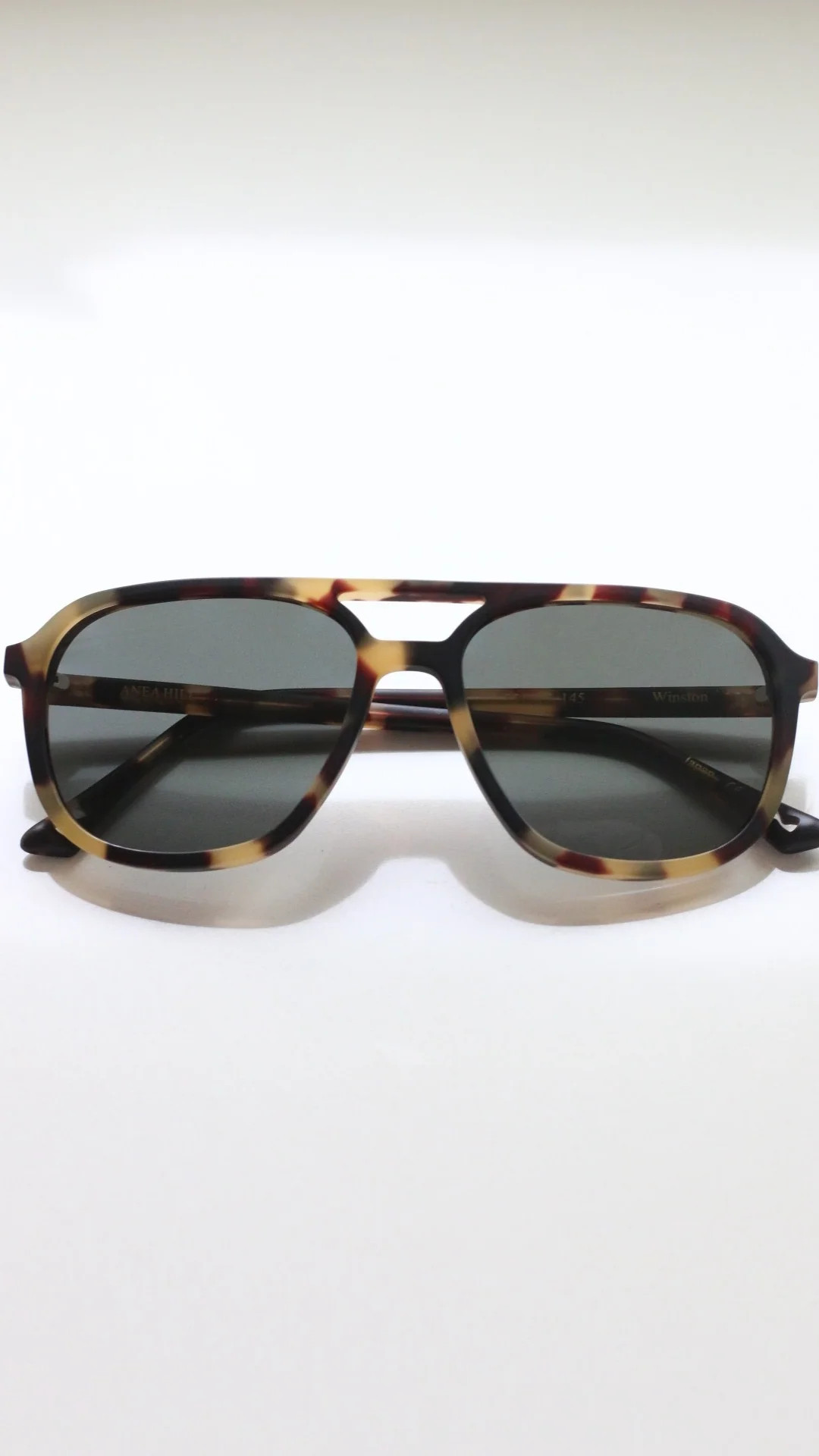 Winston Matte Tortoise Aviator Sunglasses – Unisex Luxury by ANEA HILL | ANEA HILL | ANEA HILL