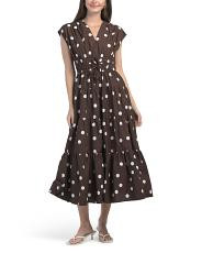 Smocked Tiered Maxi Dress | TJ Maxx