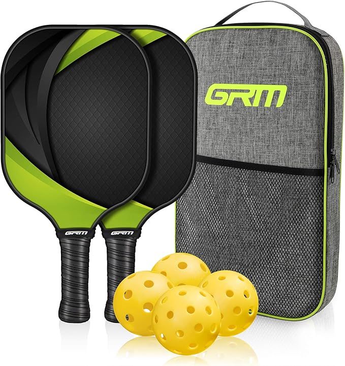 GRM Racket, Graphite Pickleball Paddle Set, Lightweight Pickleball Racquet Pickle-Ball Equipment ... | Amazon (US)