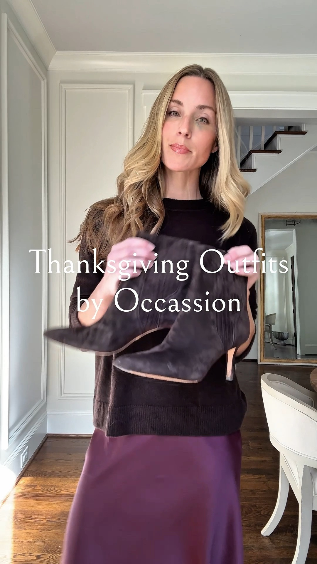 Thanksgiving inspiration ✨ For a dressy casual dinner, dinner out, and friendsgiving/dinner at home. Everything shown is true to size! My Tuckernuck printed coat is sold out, but Etro has a gorgeous investment option this year that’s similar. 

Thanksgiving outfits, Thanksgiving outfit ideas, casual thanksgiving, thanksgiving skirt, thanksgiving outfit inspo, thanksgiving outfit inspiration 

#LTKSeasonal #LTKHoliday #LTKgrwm