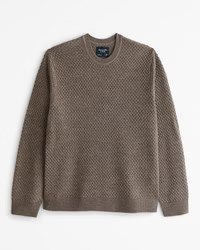 Men's Merino Wool-Blend Crew Sweater | Men's Tops | Abercrombie.com | Abercrombie & Fitch (US)