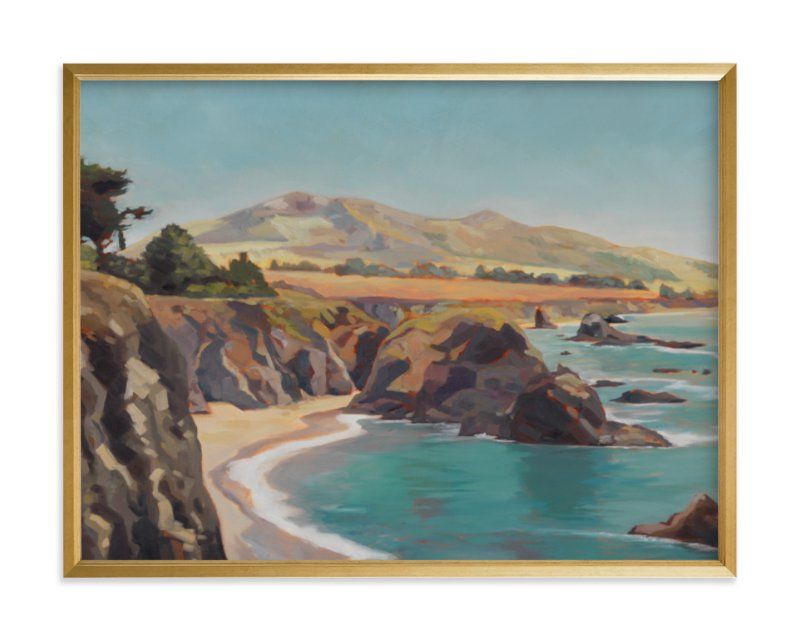 "The Wild Sonoma Coast" - Painting Limited Edition Art Print by Amanda Phelps. | Minted