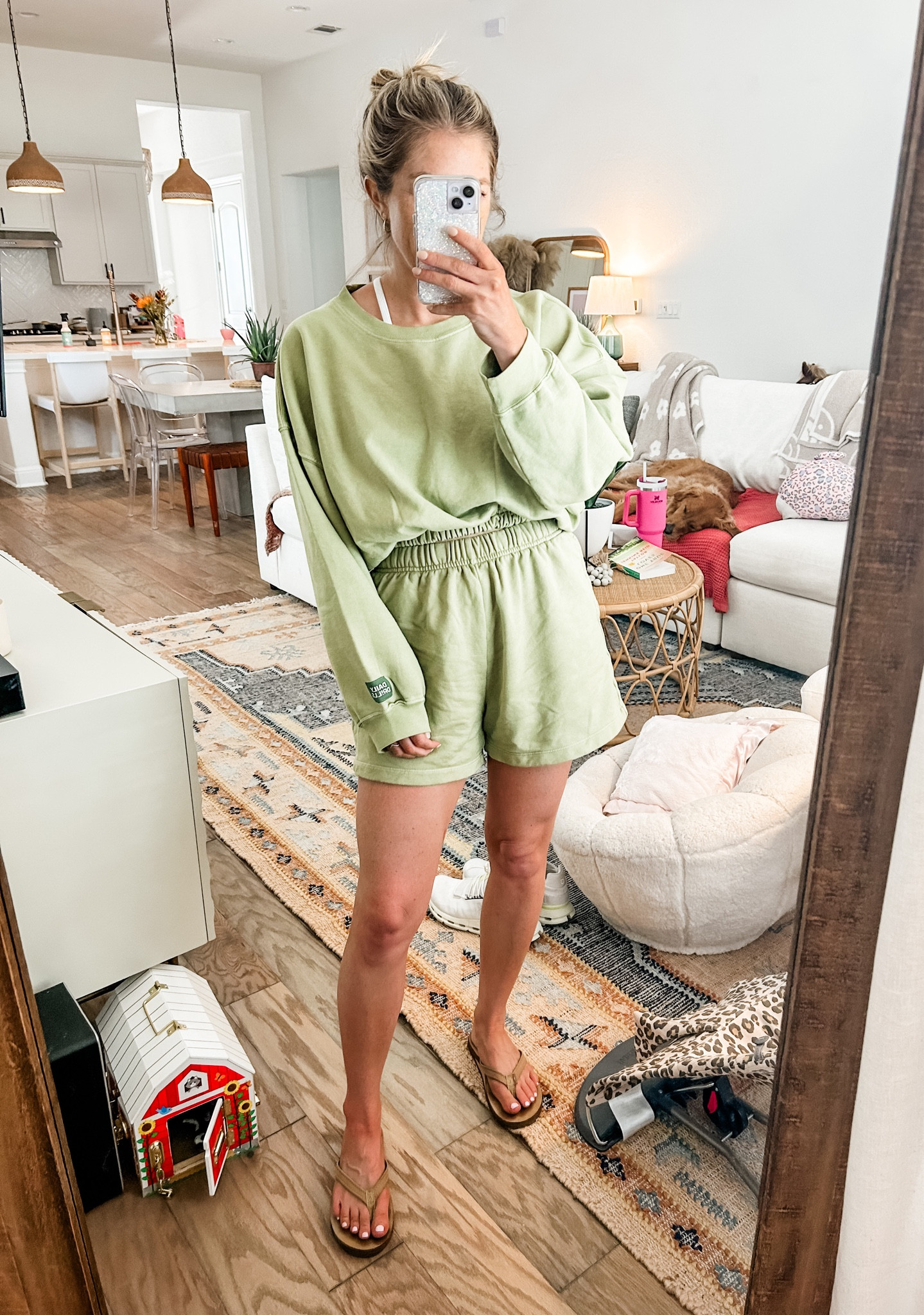 daily drills sweat set - sweat shorts, bubble sweatshirt, oversized crew neck, athleisure 

#LTKfitness #LTKtravel #LTKstyletip