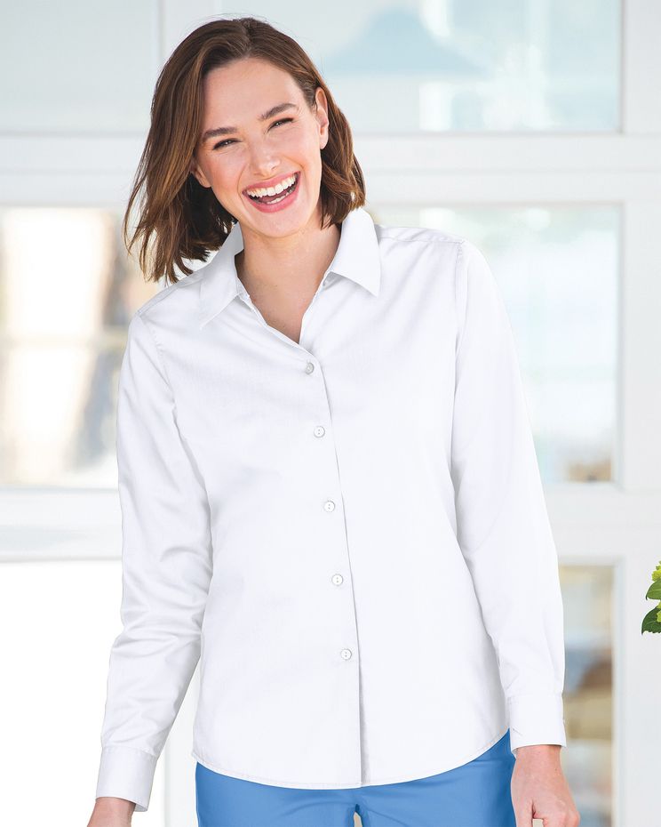 Foxcroft For Appleseeds Perfect-Fit Long-Sleeve Shirt | Appleseed’s