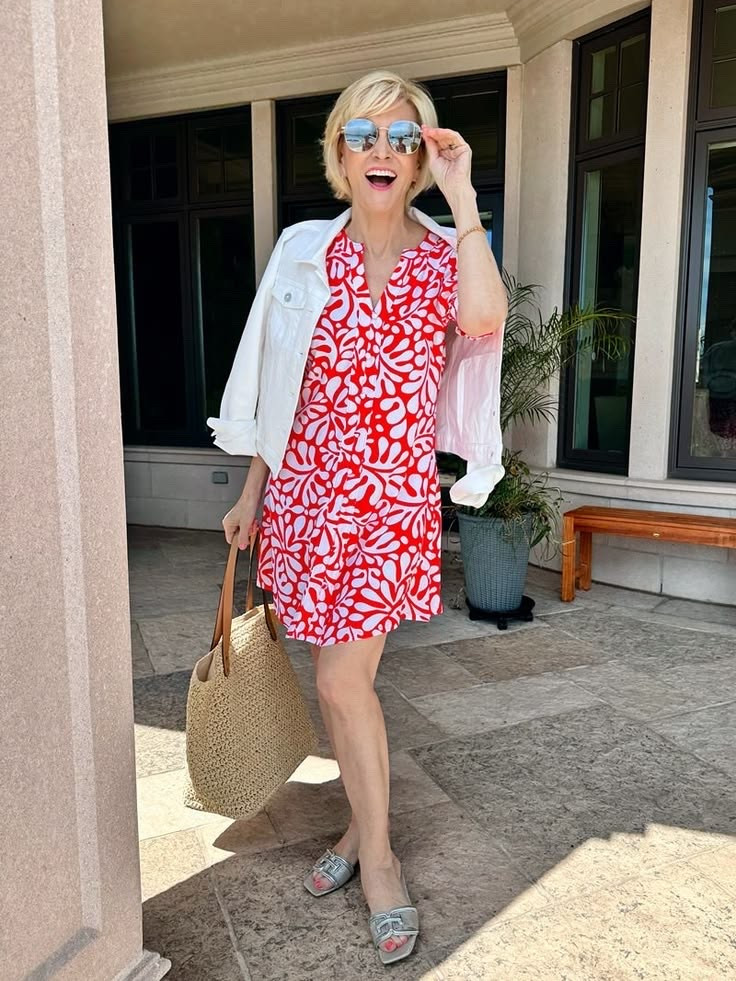Some days just call for colour… and this bright, bold little dress is exactly that kind of mood 🌈✨

I love how a short summer dress like this instantly lifts everything — your energy, your outfit, your whole day. It’s playful, easy, and makes getting dressed feel fun again (which is honestly what summer style should be about).

It’s one of those pieces you can throw on with simple sandals and barely-there accessories, and still feel like you’ve made a statement without even trying.

#LTKOver40 #LTKSeasonal #LTKootd