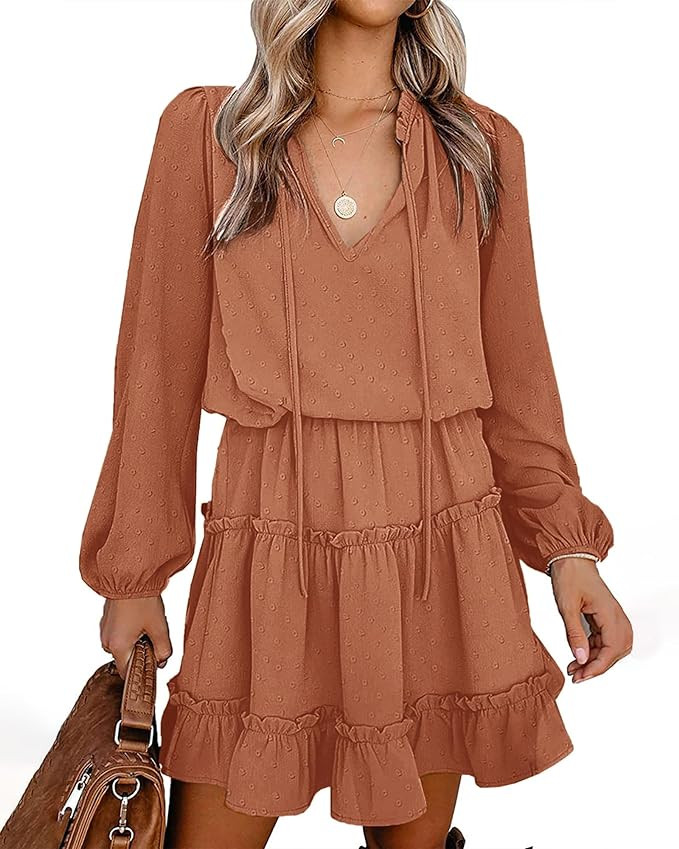 BTFBM Fall Dresses A Line Mini Dress | Amazon (US)