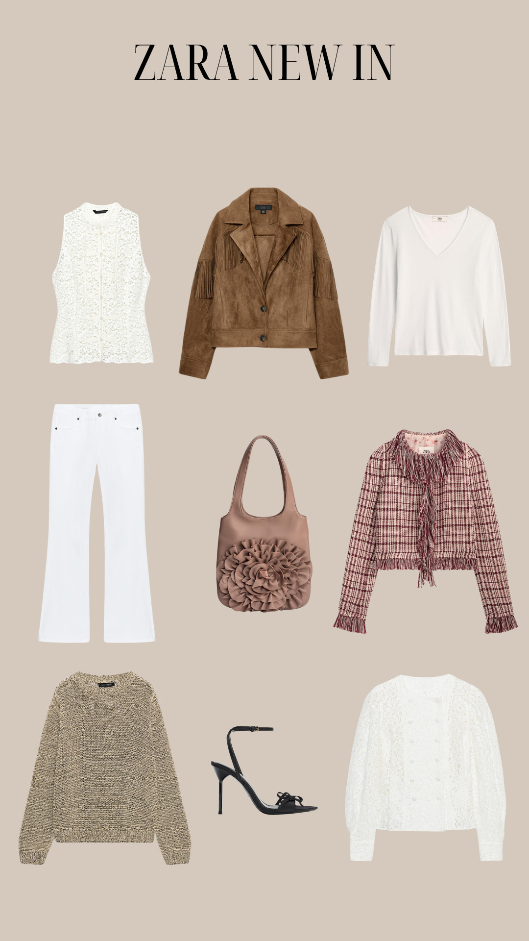 My Current Faves from Zara New In 
Suede Jacket, Spring Styling, Spring Outfit Inspo, White Jeans, Spring Colours  

 #LTKuk #LTKspring #LTKeurope