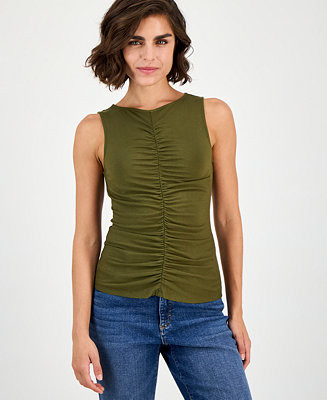Women's Ruched Sleeveless Top, Macy's Exclusive | Macy's