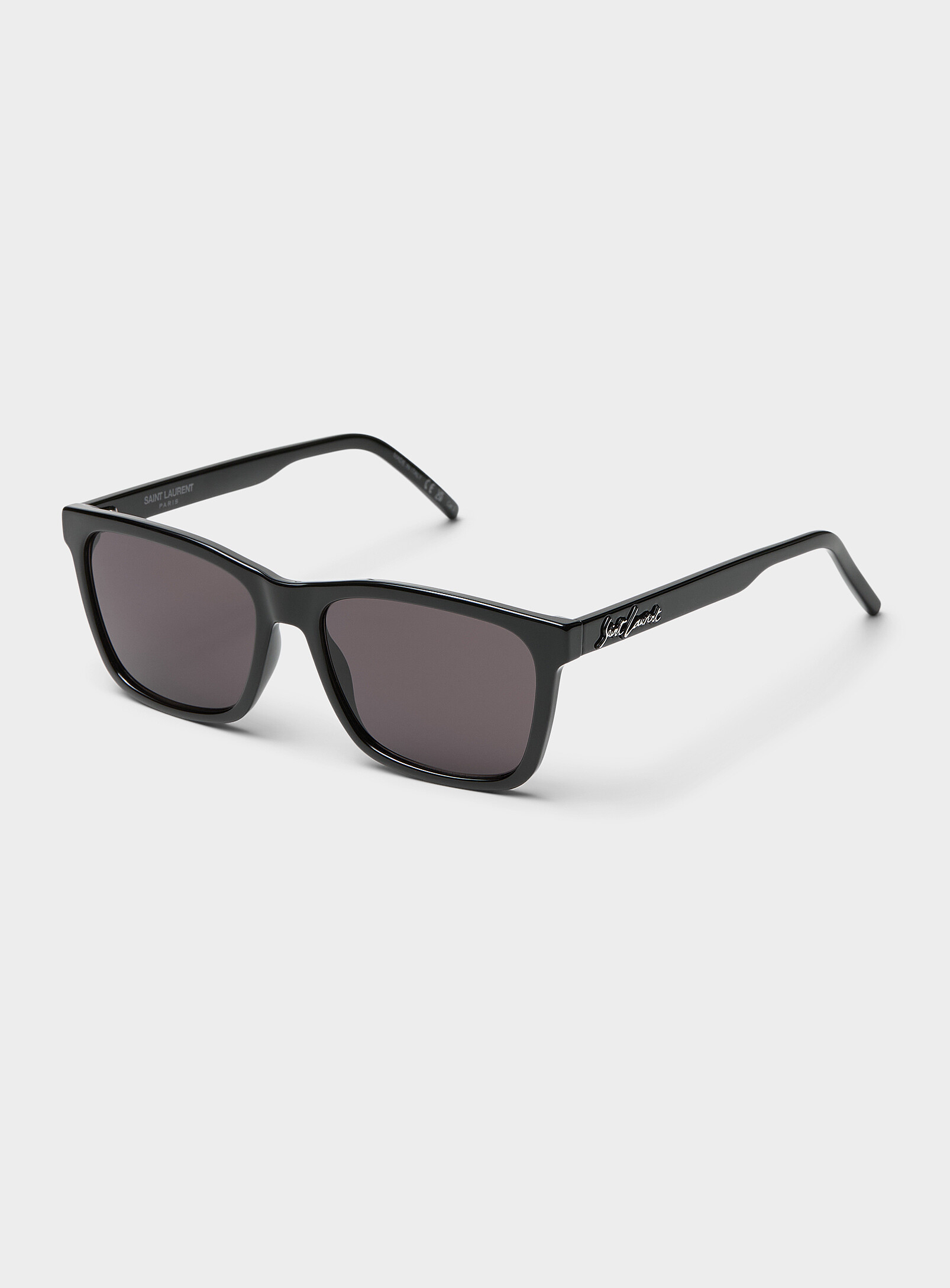 Saint Laurent - Glossy acetate rectangular sunglasses | Simons