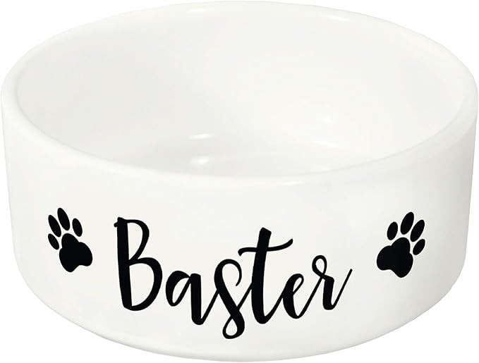 USA Custom Gifts Ceramic Pet Bowl with Customizable Design, Dishwasher and Microwave Safe for Dog... | Amazon (US)
