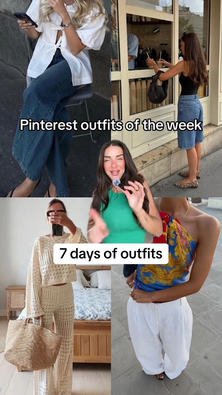 Pinterest outfits of the week. 7 days of outfits that you should recreate this week.