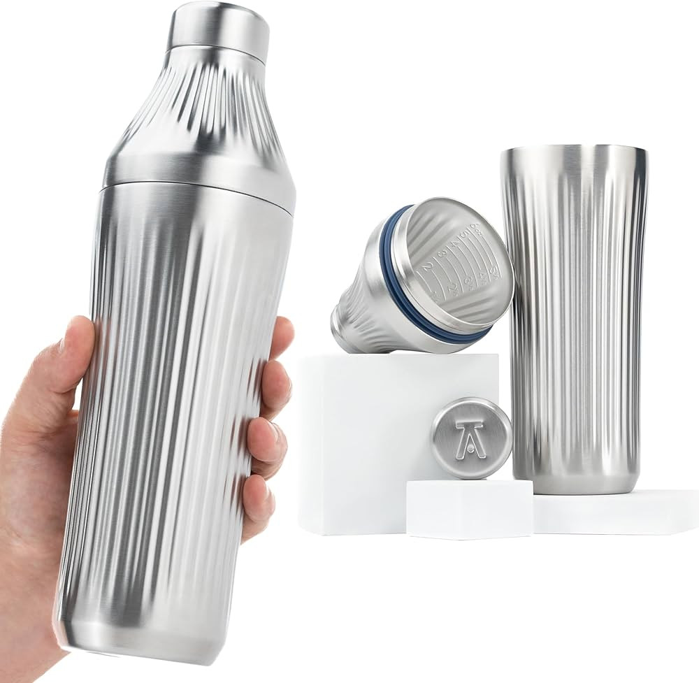 Elevated Craft Diamond Edition Hybrid Cocktail Shaker Set - Premium Vacuum Insulated Stainless St... | Amazon (US)