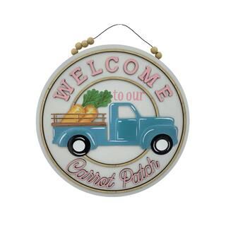 Round Blue Truck Welcome Wall Sign by Ashland® | Michaels Stores