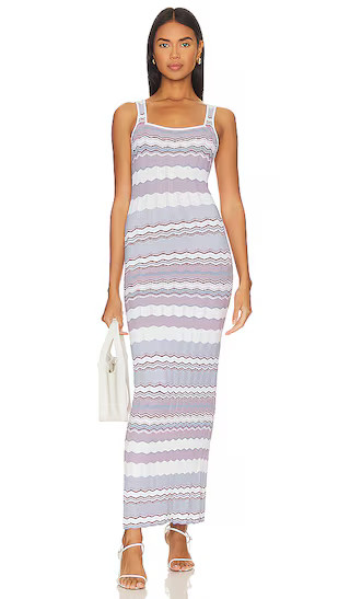 Phila Maxi Dress in Cream & Blue Multi | Revolve Clothing (Global)
