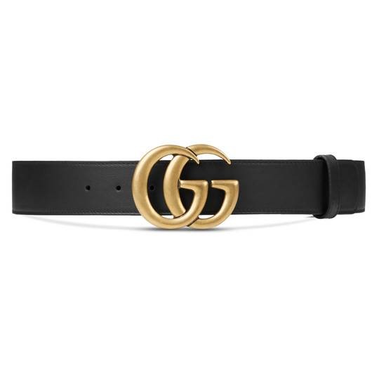 Leather belt with Double G buckle | Gucci (US)