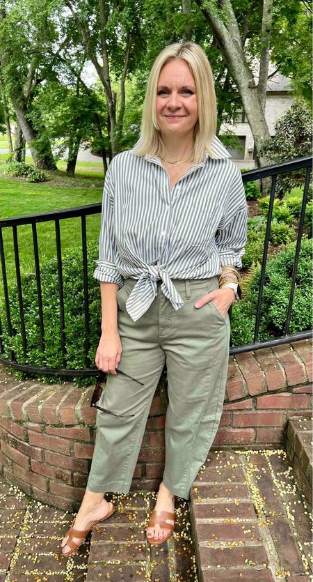 A fun elevated casual look with wide leg ankle pants!

#LTKover40 #LTKshoecrush #LTKstyletip
