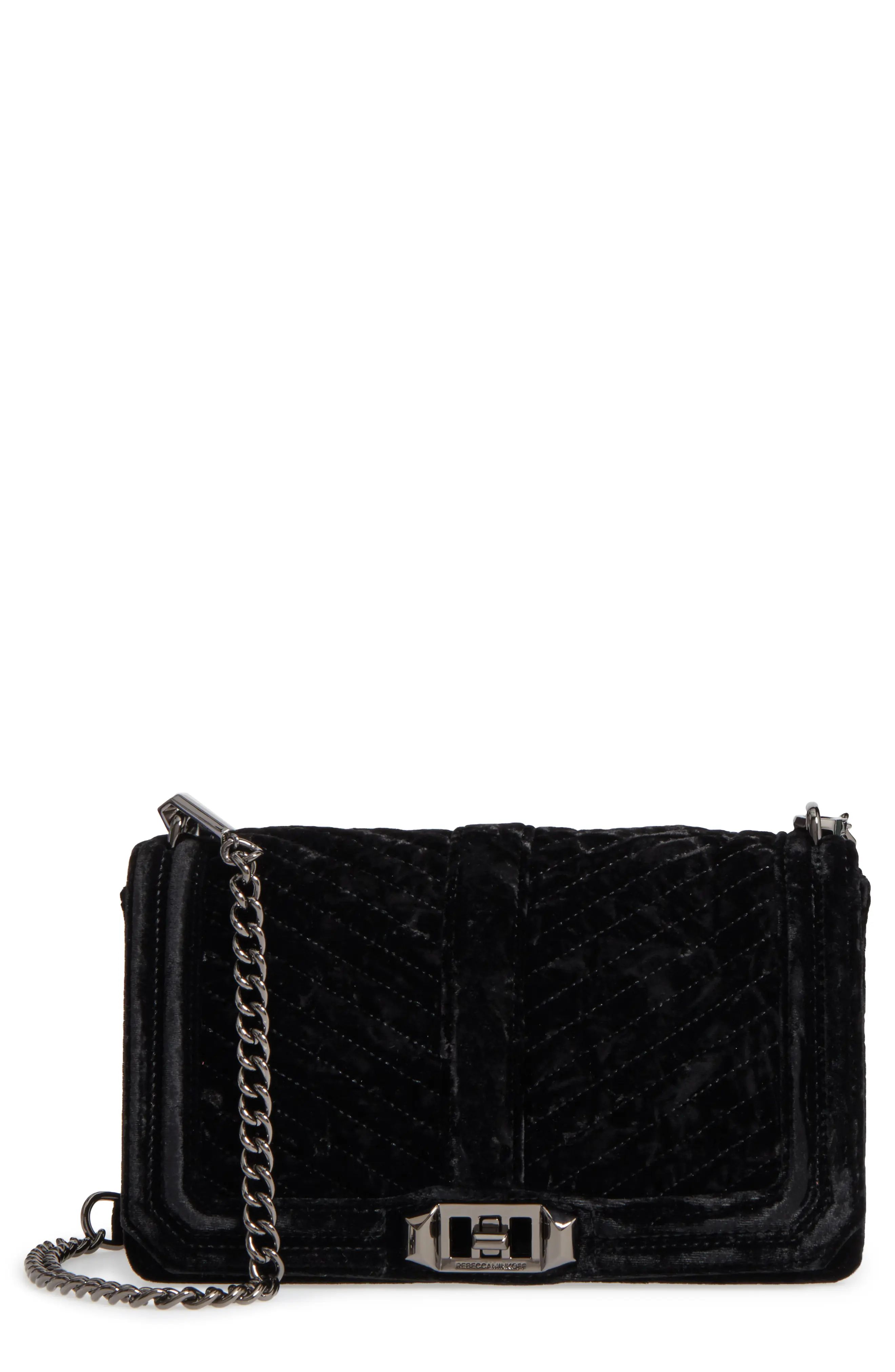 Love Velvet Quilted Crossbody Bag | Nordstrom