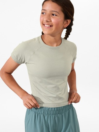 Athleta Girl Power Up Sport Length Tee | Athleta | Athleta