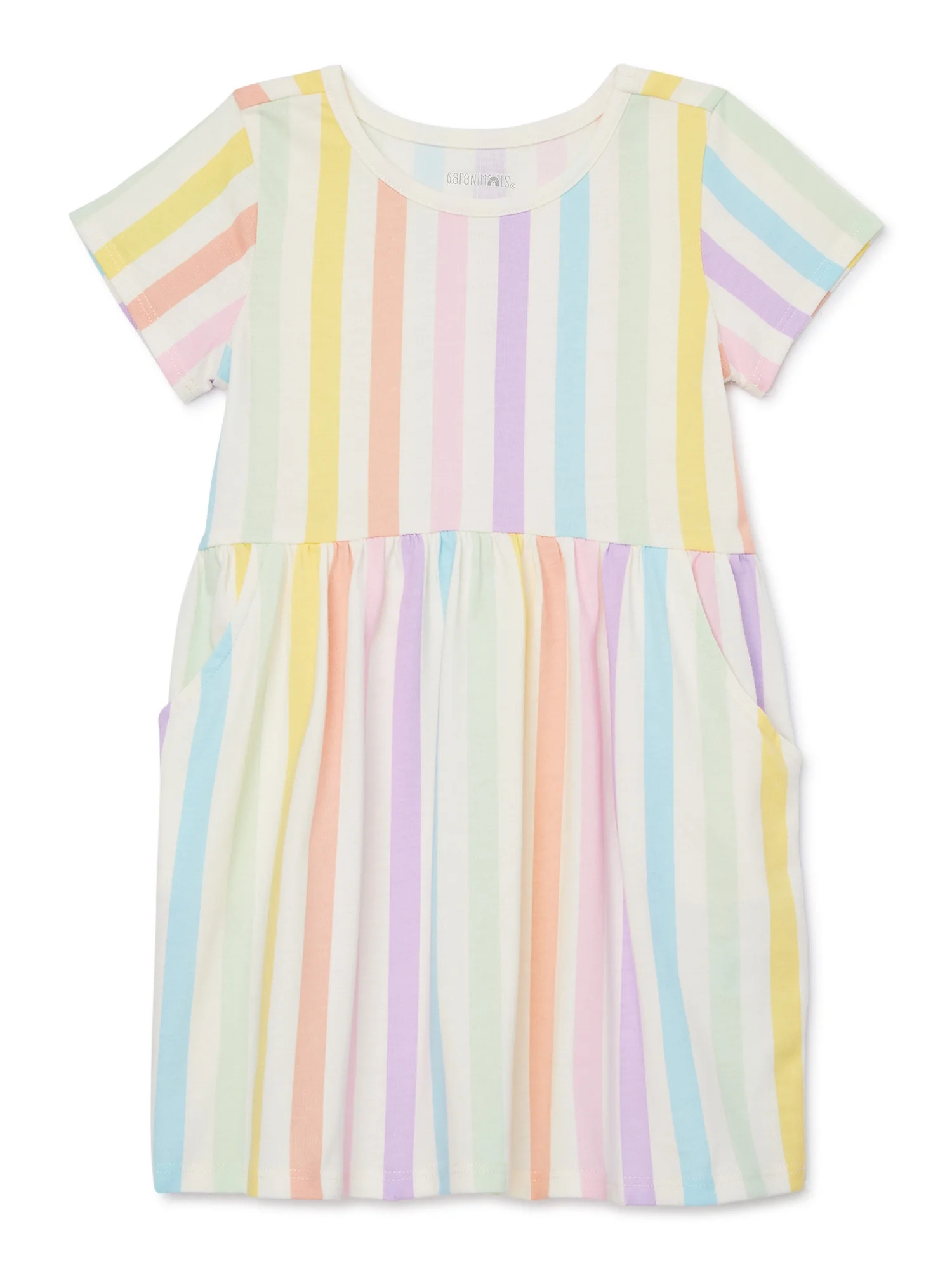 Garanimals Toddler Girl Stripe Skater Dress, Sizes 12M-5T | Walmart (US)