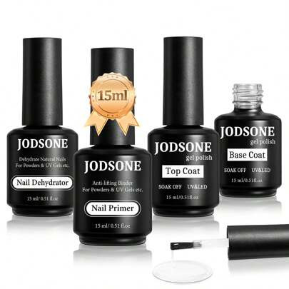 JODSONE 4 Bottles Of 15 Capacities Of Nail Dehydrator Nail Primer Base Top Coat Long Lasting And Easy To Apply Large Bottle | SHEIN