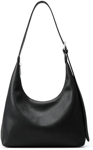 KALIDI Crescent Tote Bag, Women Underarm Handbag Vegan Leather Zipper Shoulder Purse Hobo for Eve... | Amazon (US)