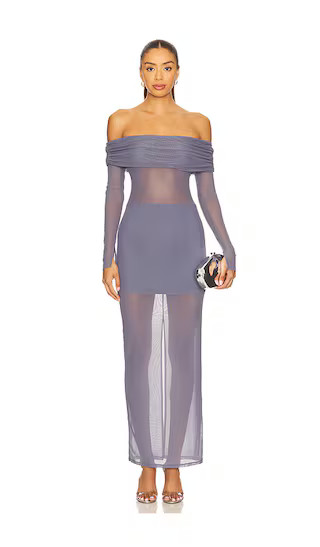 Fio Maxi Dress in Slate | Revolve Clothing (Global)