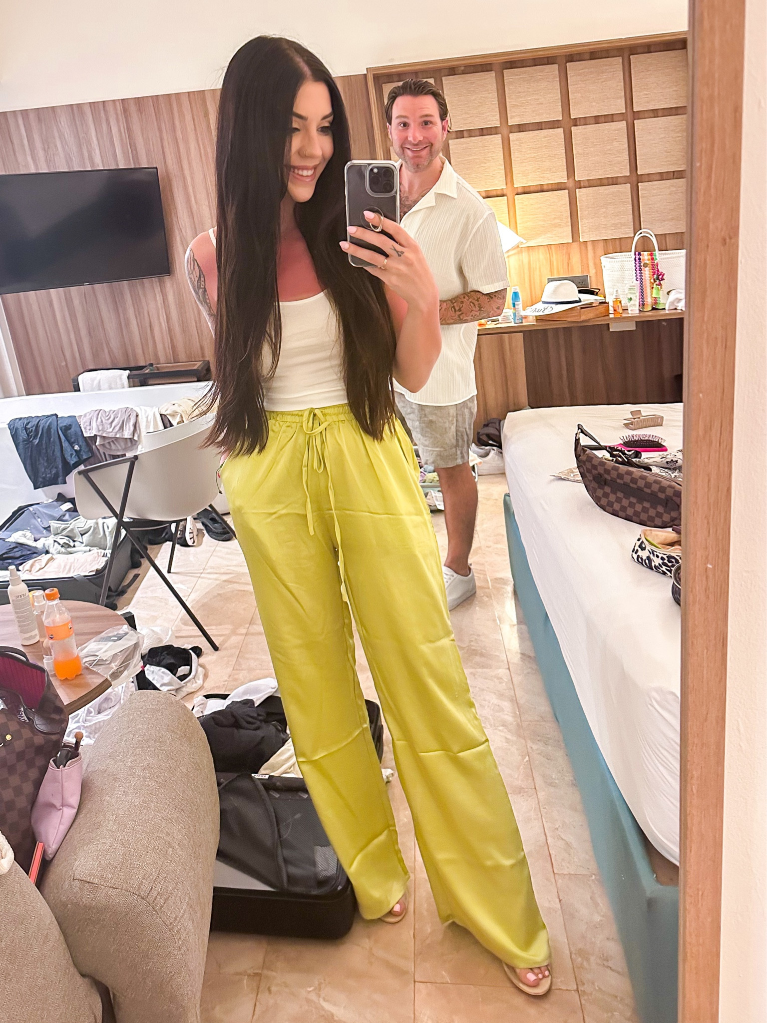 Vacation dinner outfit - asos pants - Amazon wedge heels 

#LTKunder50 #LTKshoecrush #LTKtravel