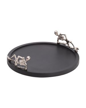 16in Round Skeleton Handle Tray | TJ Maxx