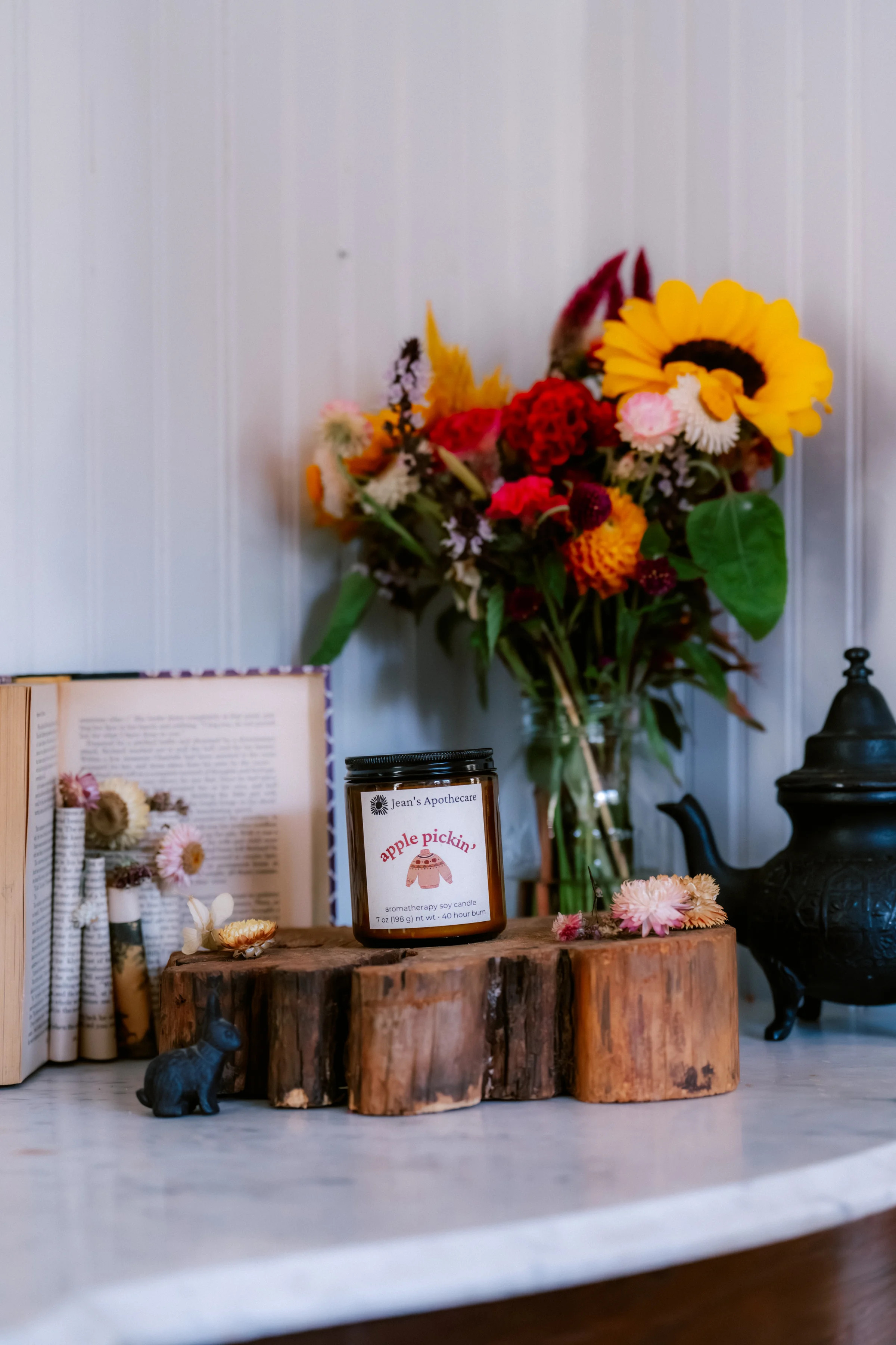 Apple Pickin’ Soy Aromatherapy Candle | Jean’s Apothecare