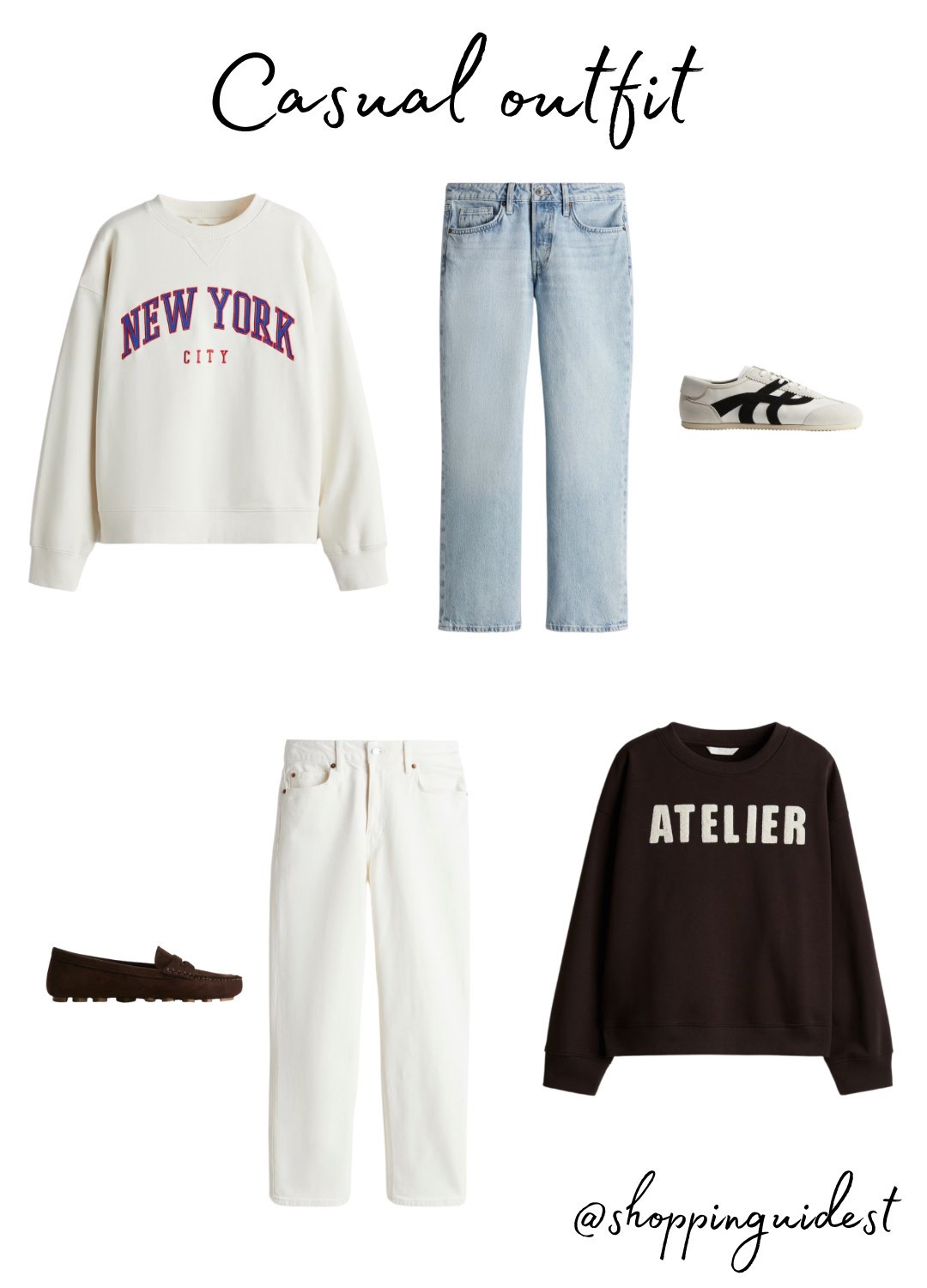 Casual outfit with sweatshirt, jeans, trainers or loafers 👌

#LTKspring #LTKeurope #LTKshoes