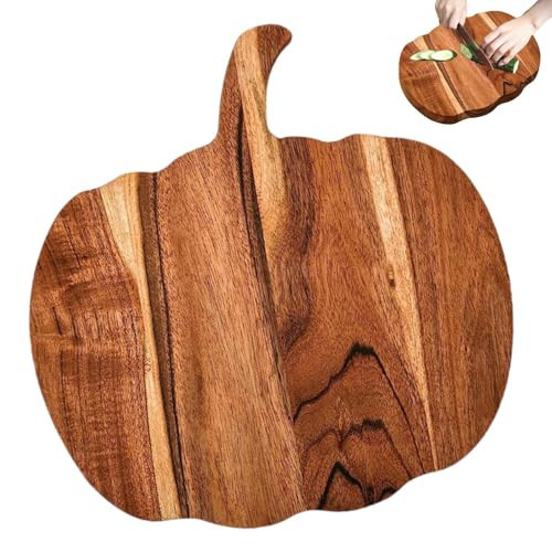 Pumpkin Cutting Board, 13 * 12 In Halloween Pumpkin Shaped Cutting Board With Handle, Wood Cutting Board, Pumpkin Charcuterie Board, Pumpkin Cutting Boards For Kitchen, Chopping | Amazon (US)