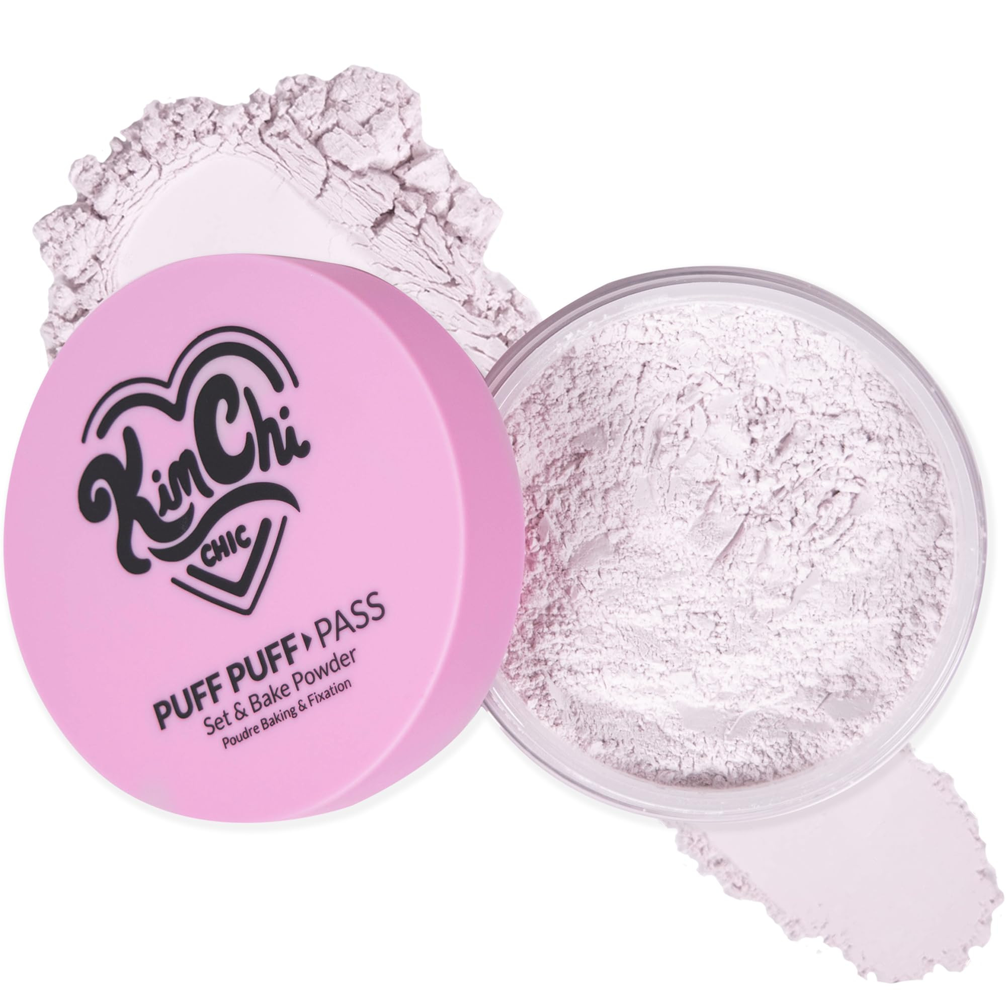 KimChiChic Beauty Puff Puff Pass Set and Bake Setting Powder for Makeup, Extra Fluffy Loose Face ... | Amazon (US)