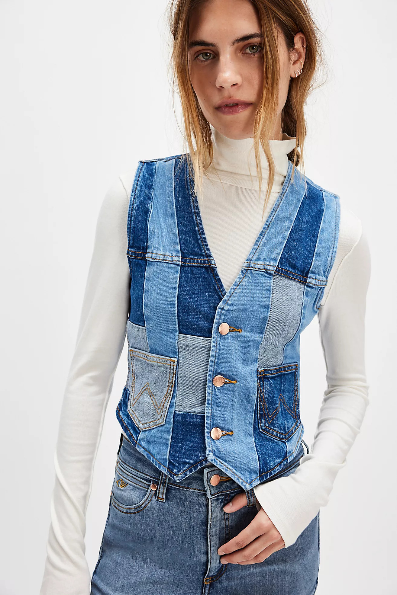 Wrangler x Lainey Wilson Patchwork Vest | Free People (Global - UK&FR Excluded)