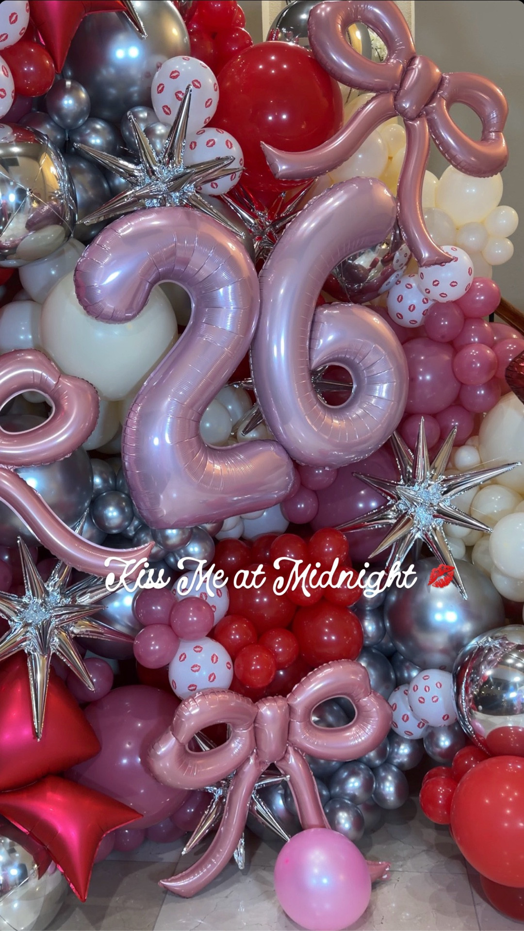 💋Kiss me at midnight, love me all year. 💖 Nothing sweeter than ringing in the New Year wrapped in family and lots of love!💌 🪩🕛 🍒 ‘26