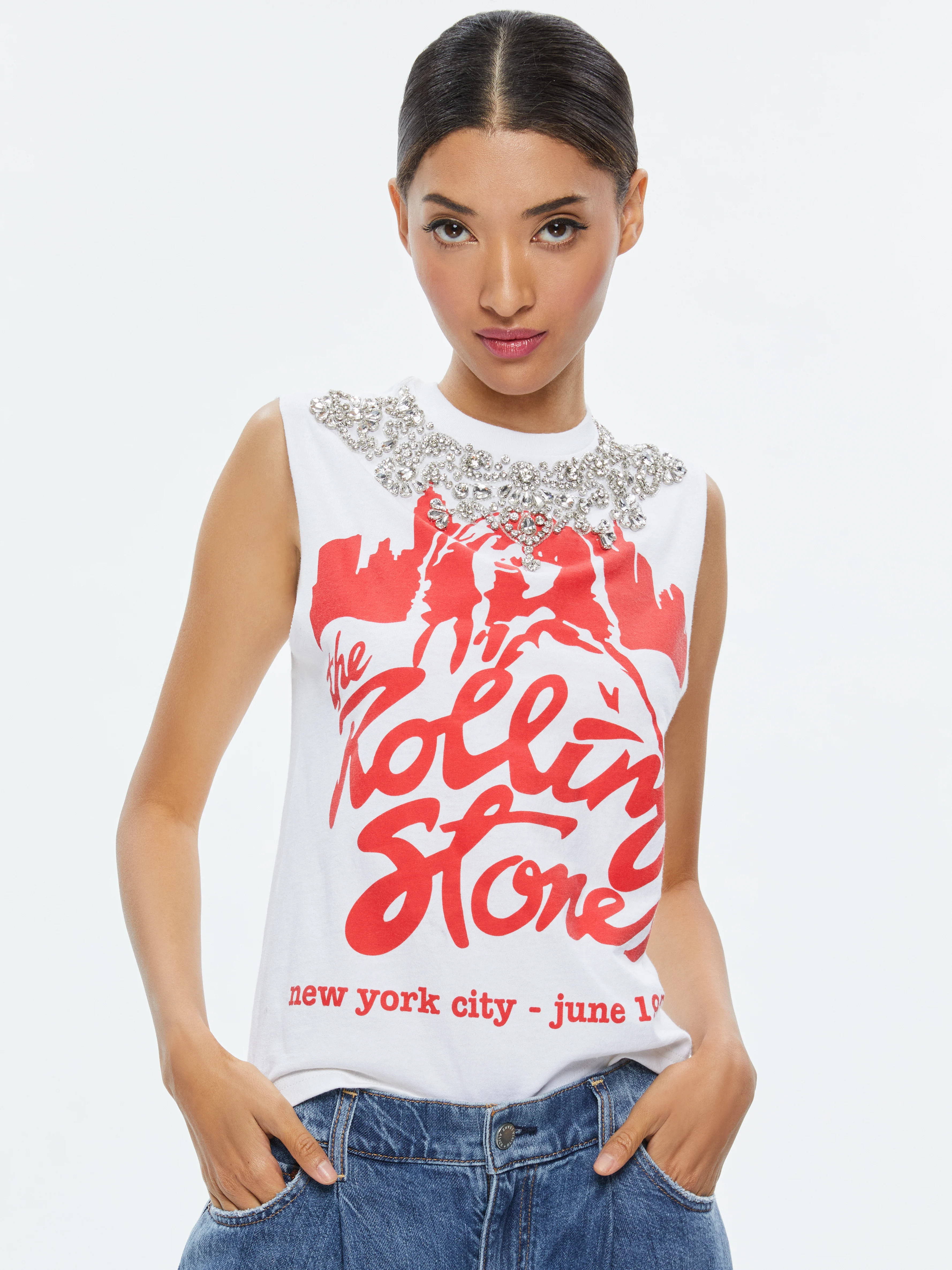 alice + olivia MICAH MUSCLE TANK | Alice + Olivia