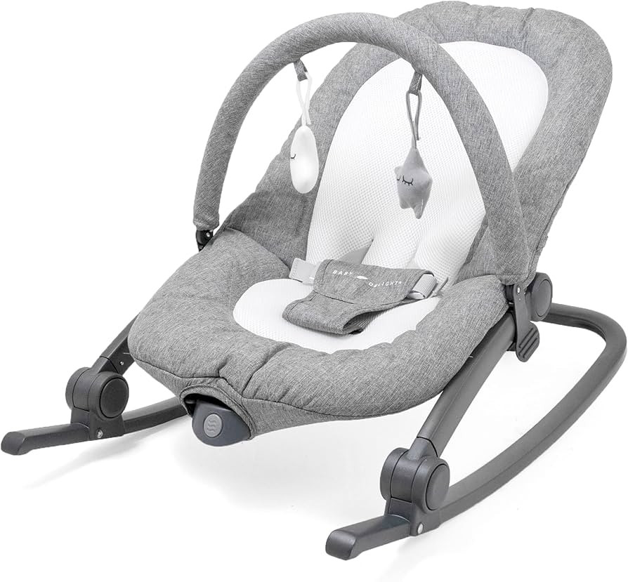 Baby Delight Aura Deluxe | Portable Baby Bouncer for Infants | Baby Rocker | Quilted Charcoal Twe... | Amazon (US)