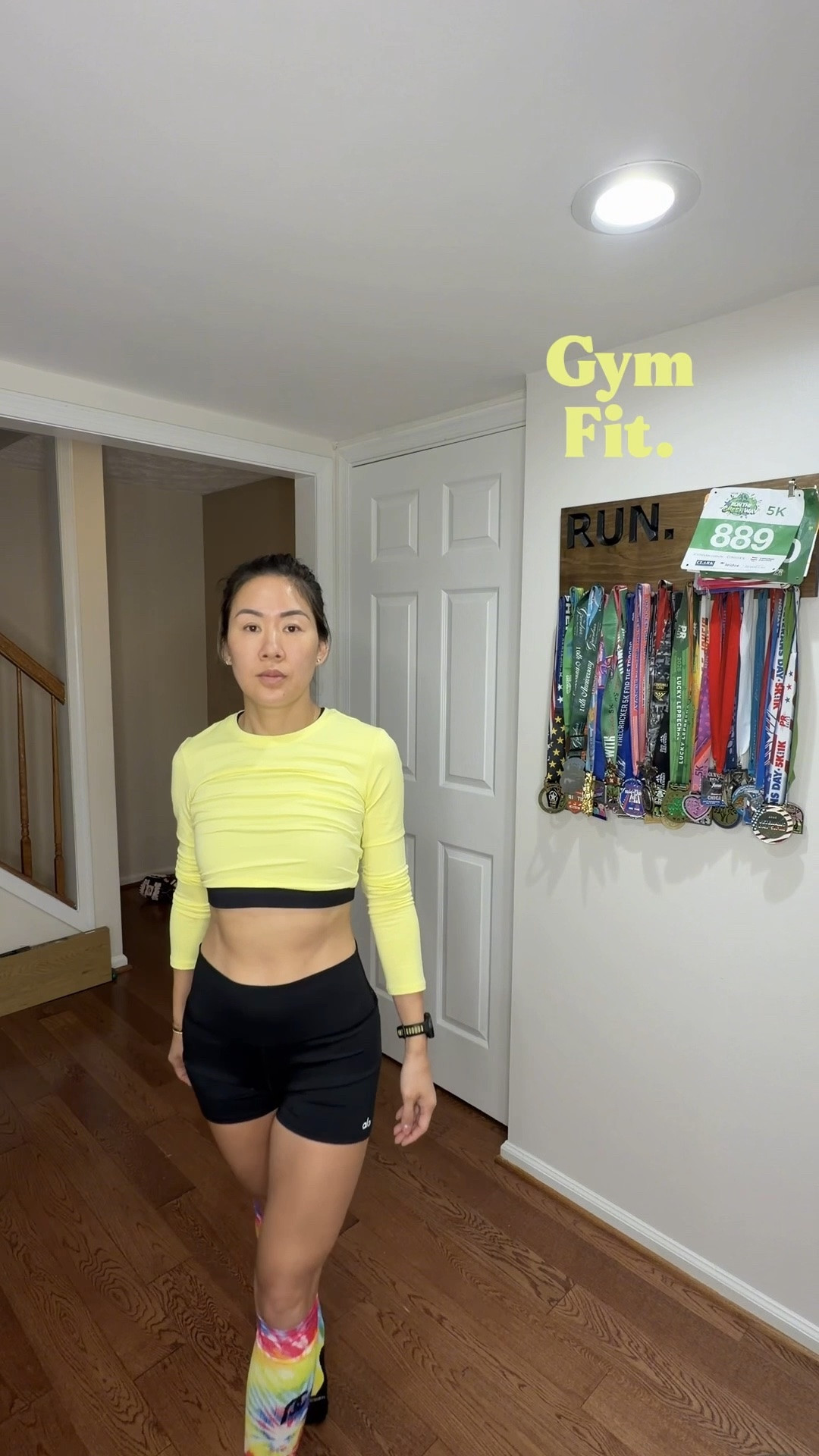 Today’s color: butter yellow. 🧈

Set is from @Alo Yoga . 
Socks are from ProCompression (PC).  Wearing compression socks sometimes helps with longer distance running.  

For reference: I’m 5’5” , weight ranges 127-129 lbs, small bust. Wearing size S for top and medium for bottom.

#LTKActive #LTKootd #LTKgrwm