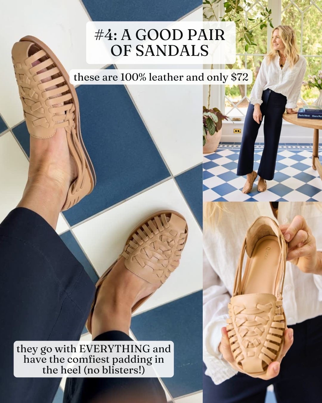 One of my summer staples… these are so good. 100% leather and $72
