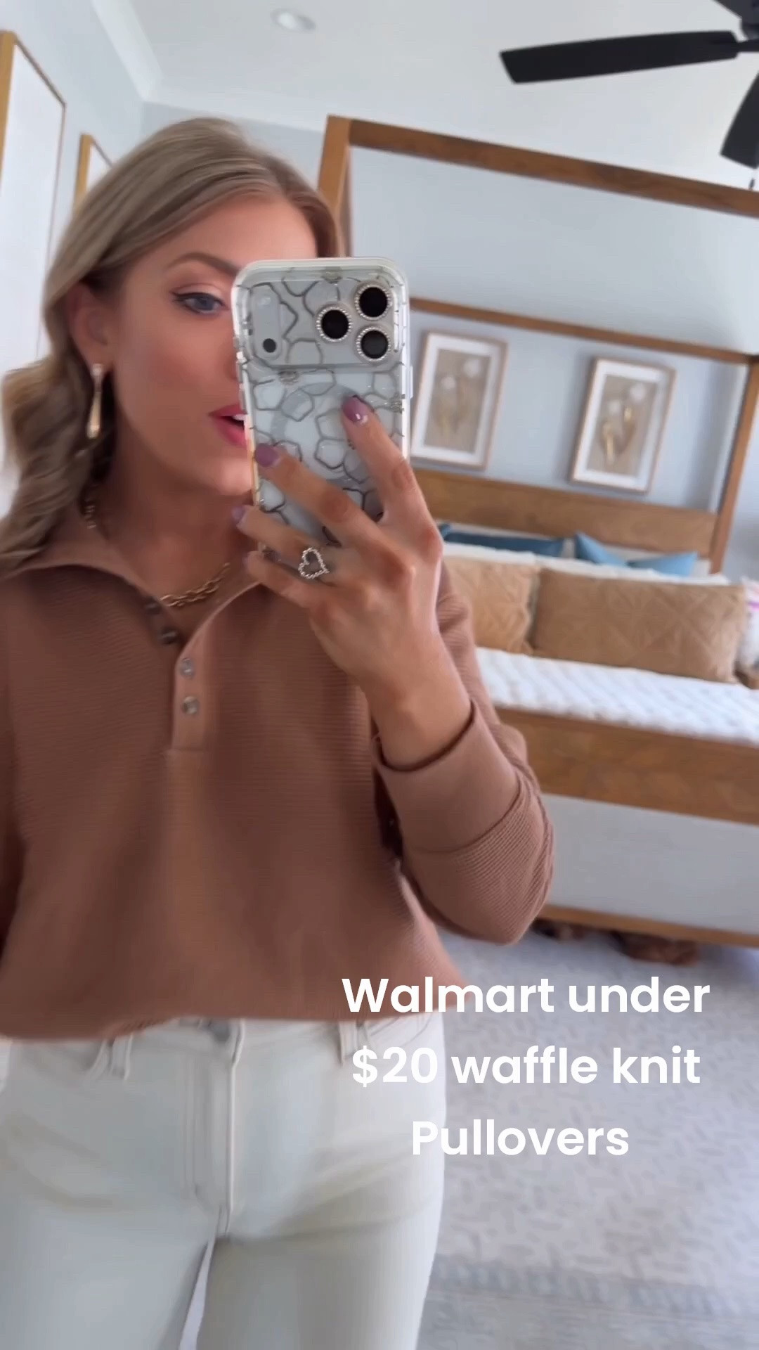 This Walmart outfit is giving effortless, expensive-looking fall style! 🤎 The rich chocolate brown pullover paired with cream wide-leg jeans is such a good neutral combination, and the leopard sneakers add the PERFECT pop of print. Easy, comfortable and still so put together—this is exactly the kind of Walmart outfit I’ll reach for over and over!

#walmartfashion #walmartfinds #walmartstyle #walmartoutfit #walmartnewarrivals #fallfashion #falloutfit #affordablefashion #affordablestyle #widelegjeans #casualstyle #leopardshoes #womensfashion #outfitideas

#LTKxWalmart #LTKPetite #LTKootd