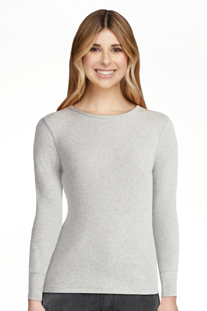 Time and Tru Women's Rib Tee with Long Sleeves, Size XS-XXXL | Walmart (US)