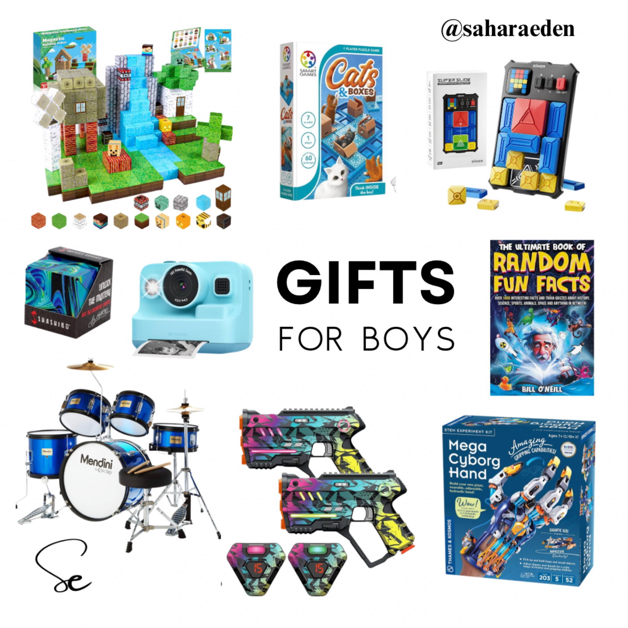Gifts for Boys Age 5-12 Christmas gifts ideas for boys, toys for kids, magnetic building blocks, drums, smart games

#LTKKids #LTKGiftGuide #LTKHoliday